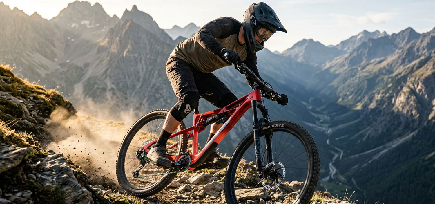 **MOUNTAINBIKES.** KEIN TRAIL ZU SCHWER.