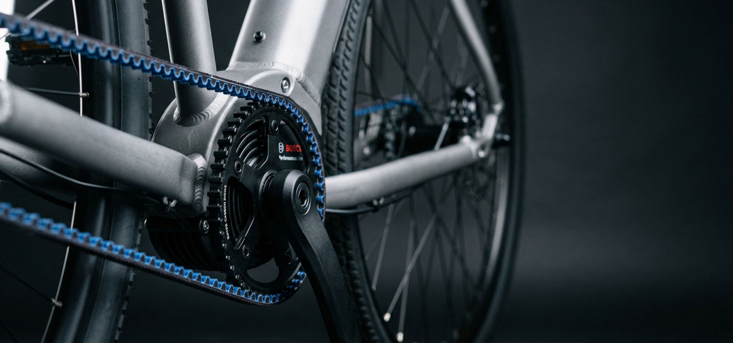 **E-BIKES MIT RIEMENANTRIEB.** EINFACH. WARTUNGSFREI.