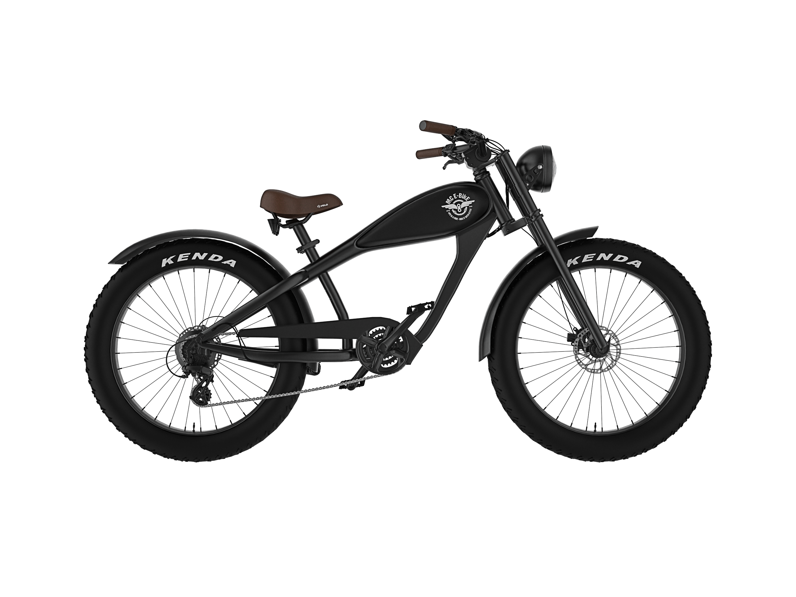 MC E-Bike MAX E-Coffeecruiser 26, 26, Schwarz